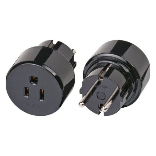 ADAPTOR ΑΜΕΡΙΚΑΝΙΚΟ TO SCHUKO BRENNENSTUHL 1508520 BLACK
